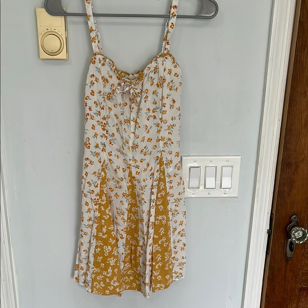 Floral Sundress with Yellow Accents